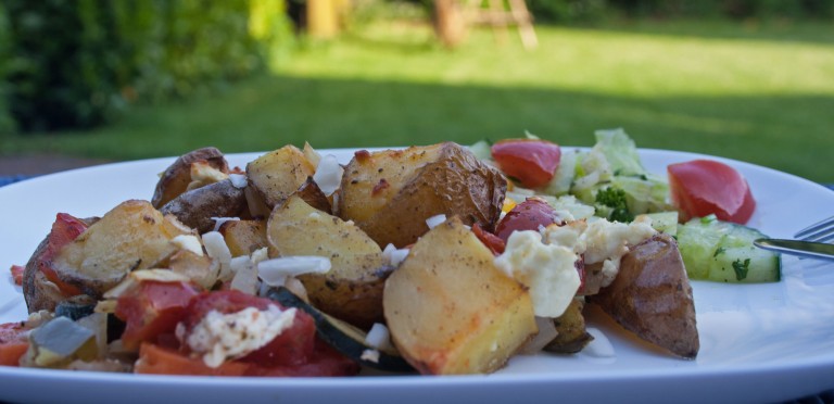 Ofenkartoffeln mit Gemüse – KochenwieChampignons